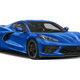 Chevrolet Corvette / 2dr Stingray Cpe w/1LT 2022. Front 3⁄4, Facing to the Right